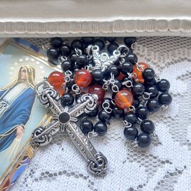 ブラックタイガーアイのロザリオ