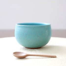赤陶土とトルコ青釉のお湯のみ