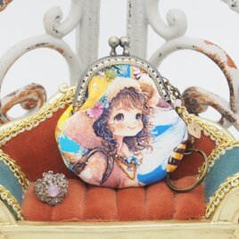 「Honey Baby 7」がま口バッグチャーム（口金5センチ)