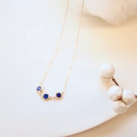 [Sot to] K10 ネックレス【ちいさな3粒 ラピスラズリ】