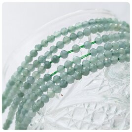 ∴天然石ビーズ∵グァテマラ翡翠 ラウンドカット 2.5mm 40個