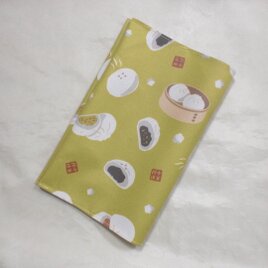 ブックカバー（新書plus）／ほっかほか～（黄）