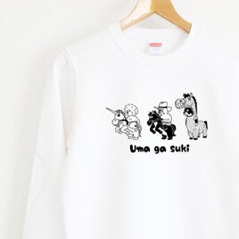 やる気のない犬たちのお馬さんごっこ　スウェット