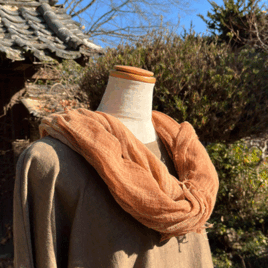 新春特別提供 柿渋染めスヌードK25125