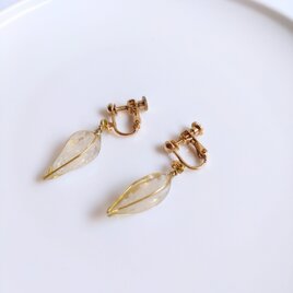 実りの種 耳飾り ゴールド longsize