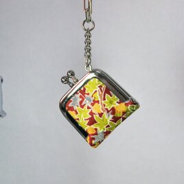 がま口のバックチャーム　キーホルダー