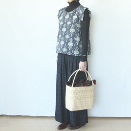 ちび襟＆ちび袖のプルオーバー