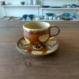 カップ＆ソーサー(花②）