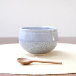 海のブルーの丸いお湯のみ