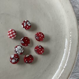 北欧模様のくるみボタン(009)