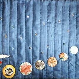 ★パッチワークキルト：龍がお宝を連れてやってきたPatchwork Quilt: The Dragon Brings T