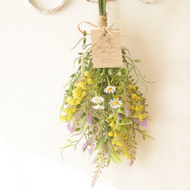 ミモザとラベンダーのスワッグ