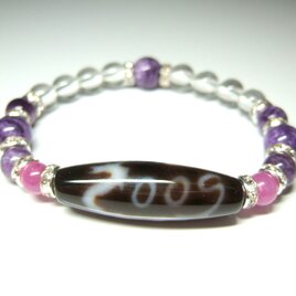 龍水蓮花三眼天珠