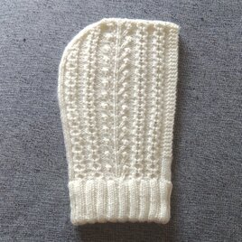 アラン模様のウール100%カグール