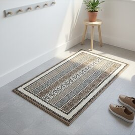 夏は涼しく冬は暖かいオーガニックラグ　ガゼニラハット　マット大　121x74㎝ 無染め　SP19