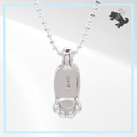 猫の手 肉球 シルバーネックレス ねこ ネコ 猫 キャット 動物 小動物 アニマル ペット シルバーアクセサリー シンプル