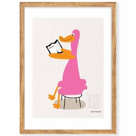 恋のマニュアル　アヒル　送料無料 　あらゆるお部屋のポスター　イラスト　アートポスター　アート/sei検索新着順　3906