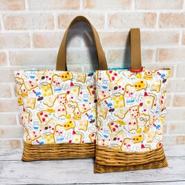 レッスンバッグ＆シューズケース　２点セット　【smile食パン】