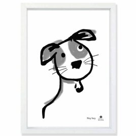 ねぇねぇ　犬　送料無料 　あらゆすお部屋のポスター　イラスト　ポスター　アートポスター　アート/sei検索新着順　3874