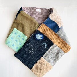 リバーシブル手縫いストール♪