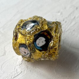 とんぼ玉「七福神」