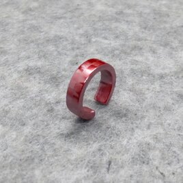 【緋銅】市松模様のイヤーカフ