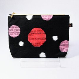 着物リメイク　フラットポーチ