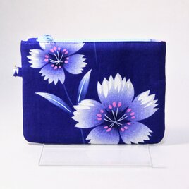 着物リメイク　フラットポーチ　カード入れ