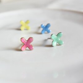 七宝焼｜野花のピアス　選べるカラー