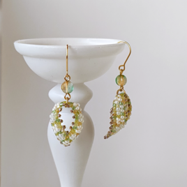 Leafピアス(若草色)