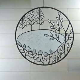 ガラスのリース［湖畔］ＬL