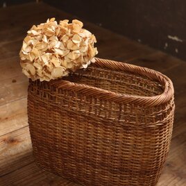 №115　籐籠　花籠　編籠　インテリア　古道具　花器