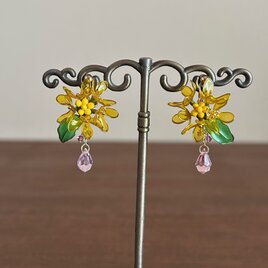 菜の花イヤリング