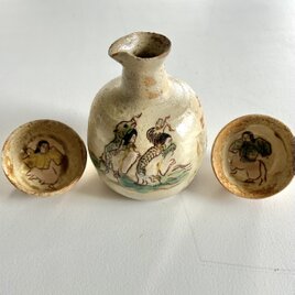 酒器セット　竜宮城の踊り