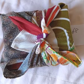 着物リメイク　風呂敷(小)　スカーフ　ネッカチーフ　G６8