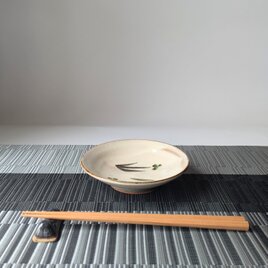 草花文様の小皿　豆皿　【手仕事　民藝　和　陶器】