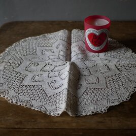 アンティークレース　プレイスマット　ドイリー　フランスアンティーク　アンティークのある暮らし