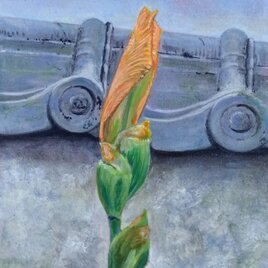 「アクリル」ジャーマンアイリス（オレンジ）