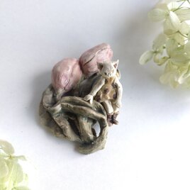 チューリップ　ねこ　【花といっしょ】