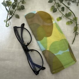 ＊＊ハンドメイドミナペルホネンメガネケース普通タイプpomme yellow mix