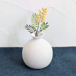 ミモザ・プレミアム【小】｜ゴールドワイヤーと艶が輝くディップフラワーの造花、春を彩るギフトにも