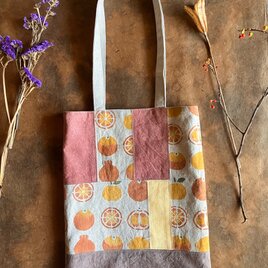 ベンガラ泥染めバッグ　おミカン