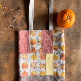 ベンガラ泥染めバッグ　おミカン