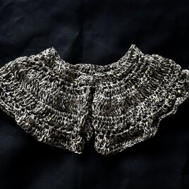 feather petal collar [black]