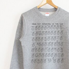 ハリネズミのひなたぼっこ　スウェット（gray）