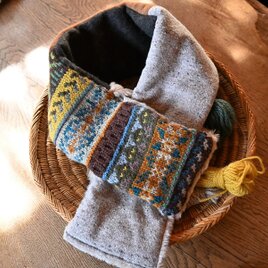 手編み×リバーシブルマフラー　item.5