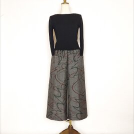 大島紬リメイク＊ガウチョパンツ