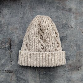 Hand-knitted Cuffed Beanie / ⦿⦿⦿のコピー