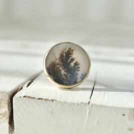 K10[botanical artのdendritic agate]ring