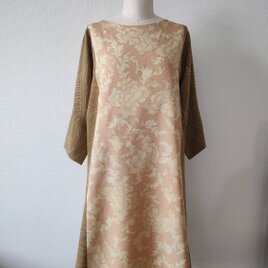 ロココ風花柄ワンピース